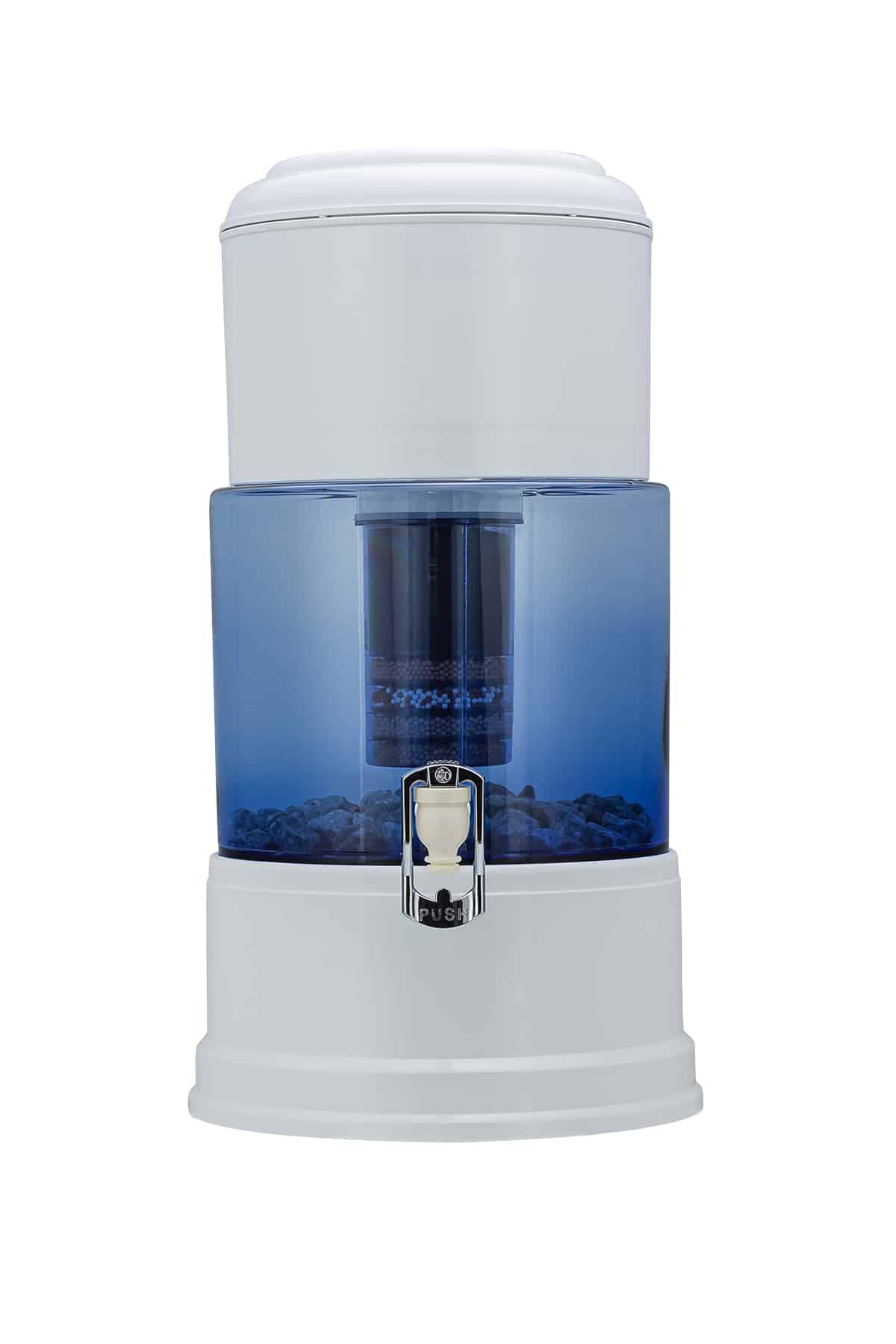 Fontaine Aqualine 12 (8+4 litres) et pH neutre, distributeur d’eau filtrée  avec réservoir en verre