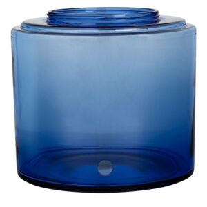 Afbeelding van een glazen tank voor een Aqualine 12 waterfiltersysteem